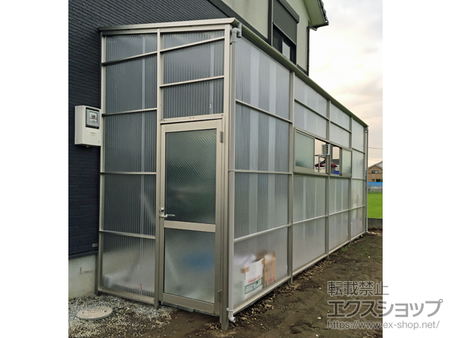 埼玉県加須市ののストックヤード ストックヤードII 両側ドア付きタイプ 積雪〜20ｃｍ対応 施工例