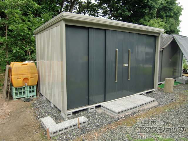 鹿児島県日置市のの物置・屋外倉庫 Mr.ストックマンダンディ 一般型 3600×2290×2110 ND-3622-J 施工例