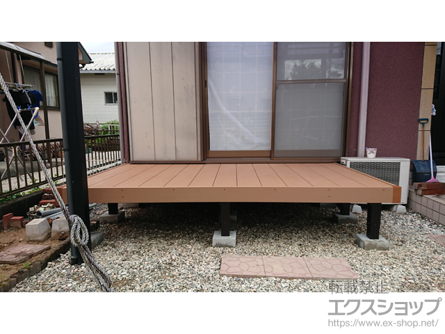 福岡県朝倉郡筑前町ののウッドデッキ マージウッドデッキ 施工例