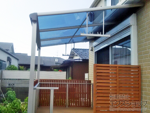 福岡県北九州市ののテラス屋根 ヴェクターテラス F型 テラスタイプ 単体 積雪〜20cm対応 施工例