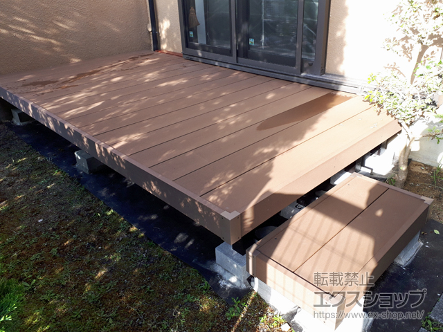 京都府城陽市ののウッドデッキ リウッドデッキ 200 施工例