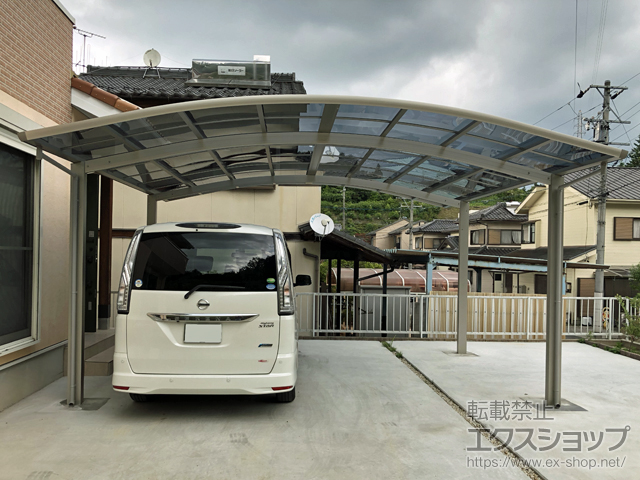 岐阜県恵那市ののカーポート レイナツインポートグラン　積雪〜20cm対応 施工例