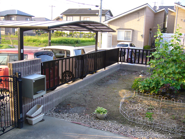 宮城県柴田郡柴田町ののフェンス・柵 ハイミレーヌR5型フェンス フリーポールタイプ 施工例