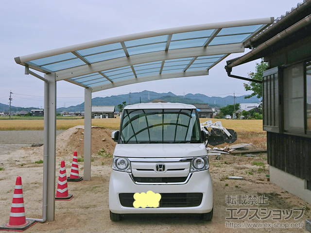 岡山県岡山市ののカーポート レイナポートグラン　積雪〜20cm対応 施工例