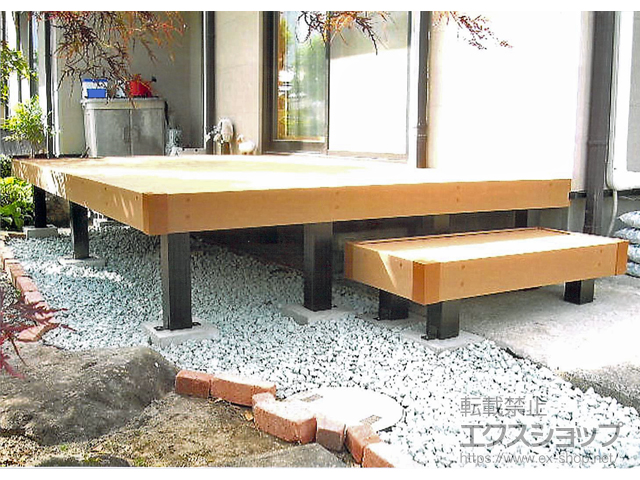 宮城県黒川郡大和町ののウッドデッキ リウッドデッキ 200 施工例