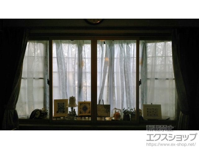 鹿児島県姶良市のの二重窓（内窓） インプラス ダストバリア仕様 引違い窓 4枚建 施工例