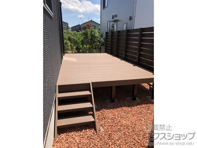 石川県河北郡津幡町ののウッドデッキ リウッドデッキ 200 施工例