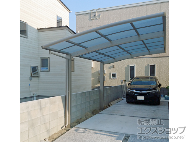 愛媛県松山市ののカーポート レイナポートグラン　積雪〜20cm対応 施工例