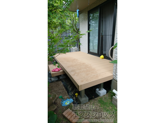 福岡県筑紫野市ののウッドデッキ リウッドデッキ 200 施工例