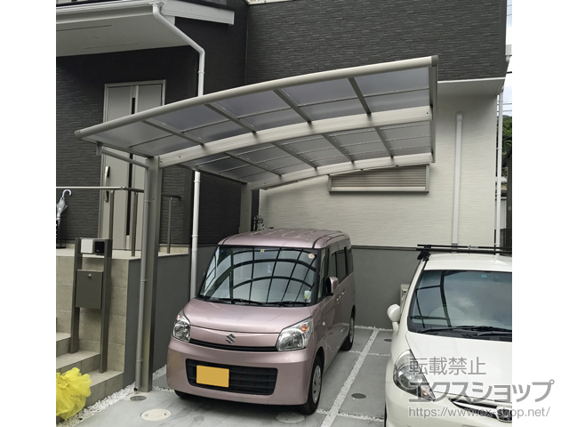 大阪府八尾市ののカーポート レイナポートグラン　積雪〜20cm対応 施工例