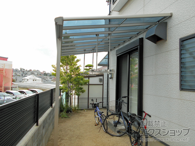 兵庫県明石市ののテラス屋根 ヴェクターテラス F型 テラスタイプ 単体 積雪〜20cm対応 施工例