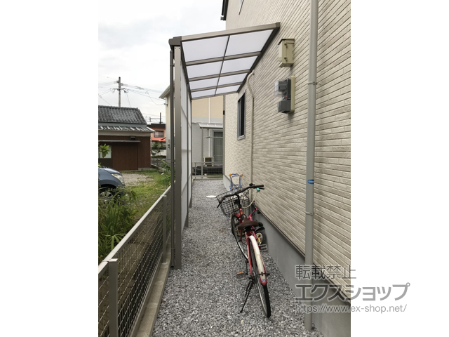 宮崎県宮崎市ののテラス屋根 スピーネ F型 テラスタイプ 単体 積雪〜20cm対応 施工例