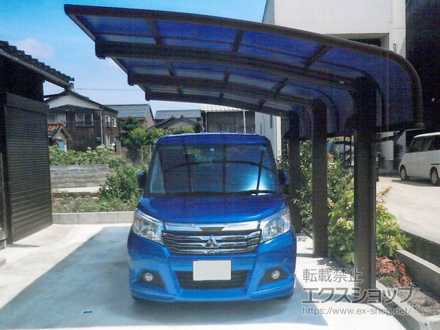 鳥取県東伯郡琴浦町ののカーポート レイナキャップポートグラン50　積雪〜50cm対応 施工例