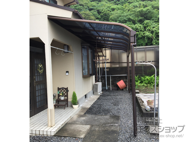 大分県大分市ののテラス屋根 ヴェクターテラス R型 テラスタイプ 単体 積雪〜20cm対応 施工例
