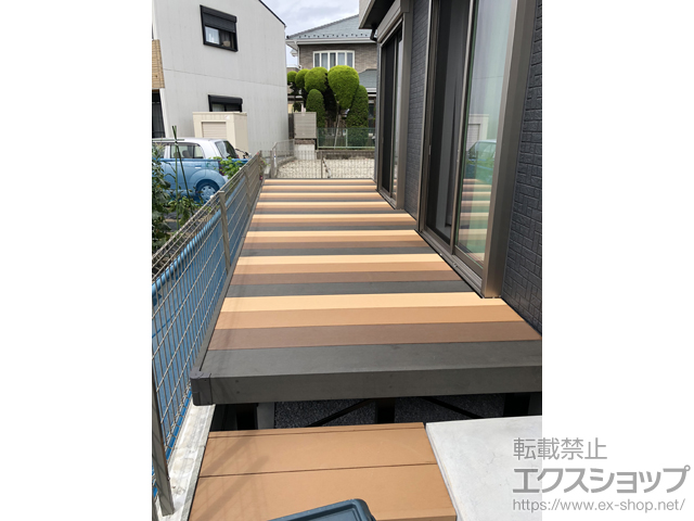 神奈川県茅ヶ崎市ののウッドデッキ リウッドデッキ 200 施工例