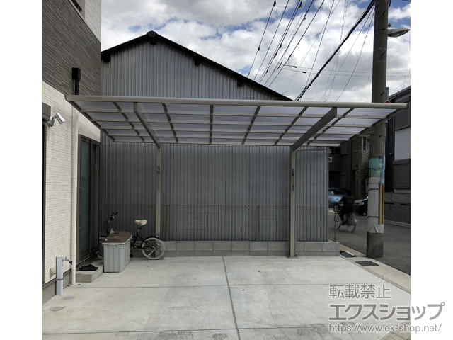兵庫県尼崎市ののカーポート エフルージュグラン　積雪〜20cm対応 施工例