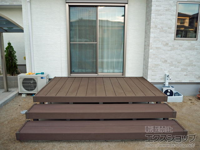 福岡県久留米市ののウッドデッキ リウッドデッキ 200 施工例