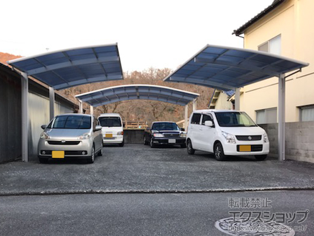 岡山県井原市ののカーポート レイナツインポートグラン　積雪〜20cm対応 施工例