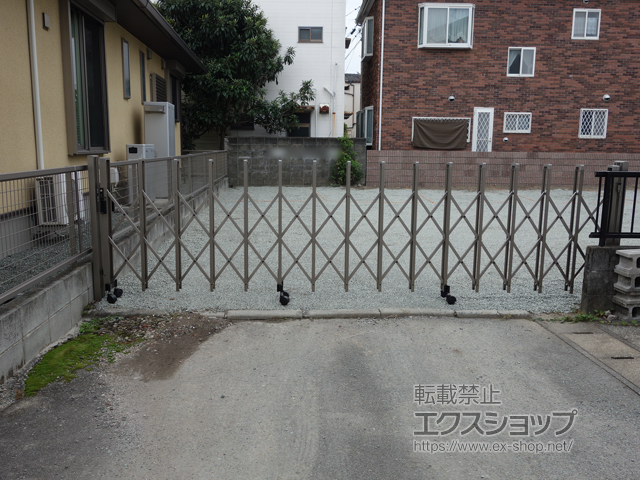 熊本県熊本市ののカーゲート トリップゲート RB型 ノンレール 片開き 44S 施工例