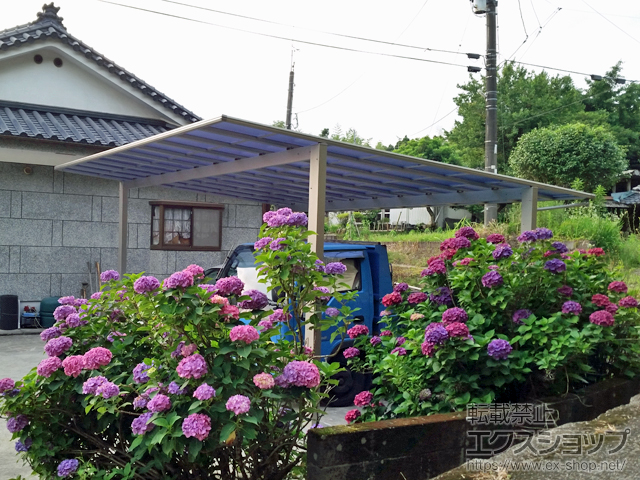 鹿児島県鹿児島市ののカーポート エフルージュ ツイン 積雪〜20cm対応 施工例