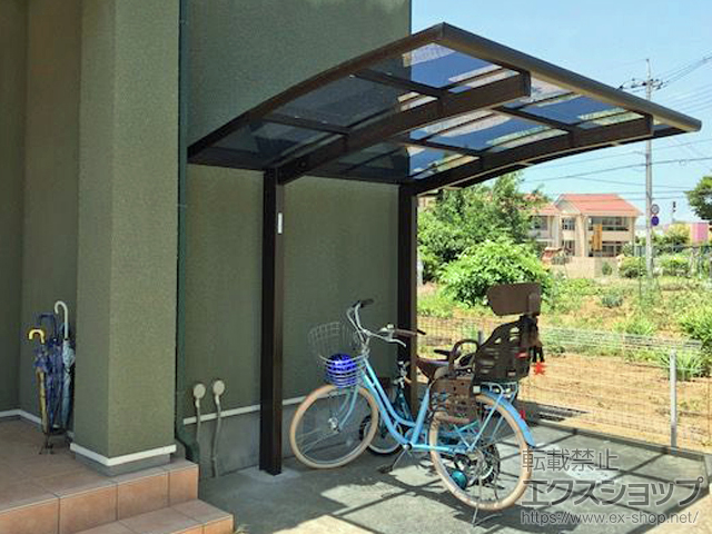 茨城県つくば市ののサイクルポート・駐輪場 プレシオスポート ミニ 積雪〜20cm対応 施工例