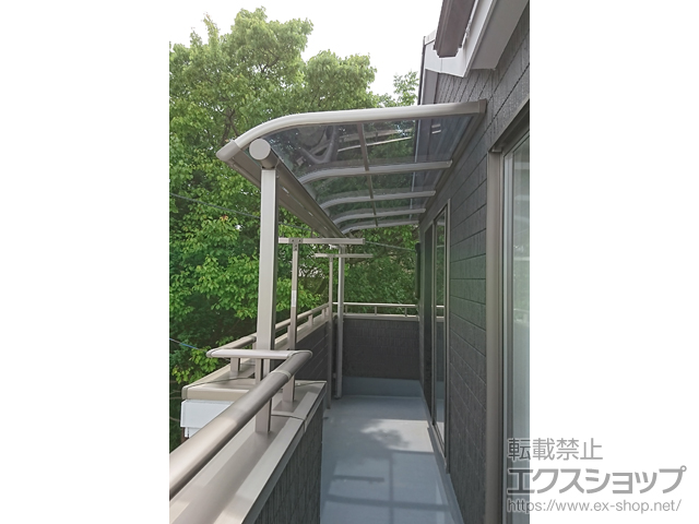 宮城県仙台市ののバルコニー・ベランダ屋根 ヴェクターテラス R型 屋根タイプ 単体 積雪〜20cm対応 施工例
