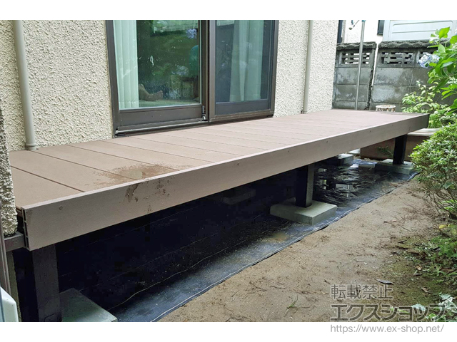 新潟県新潟市ののウッドデッキ リウッドデッキ 200 施工例