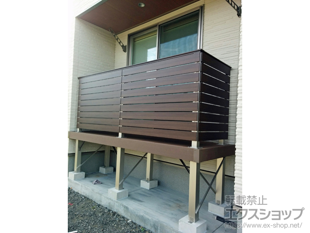 静岡県静岡市ののウッドデッキ リウッドデッキ 200 施工例