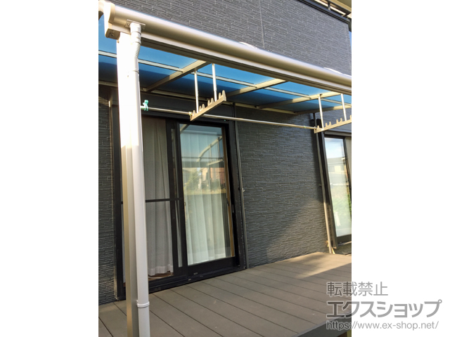 栃木県宇都宮市ののテラス屋根 ヴェクターテラス R型 テラスタイプ 単体 積雪〜20cm対応 施工例