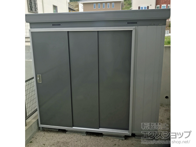 福岡県春日市のの 断熱物置 ネクスタプラス 扉タイプ 一般型 2210×1370×2075 NXP-30ST-PG 施工例