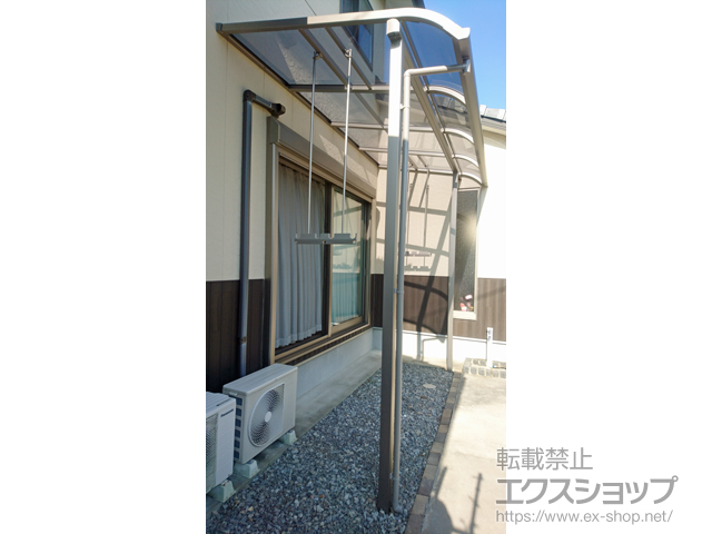 大分県中津市ののテラス屋根 スピーネ R型 テラスタイプ 単体 積雪〜20cm対応 施工例