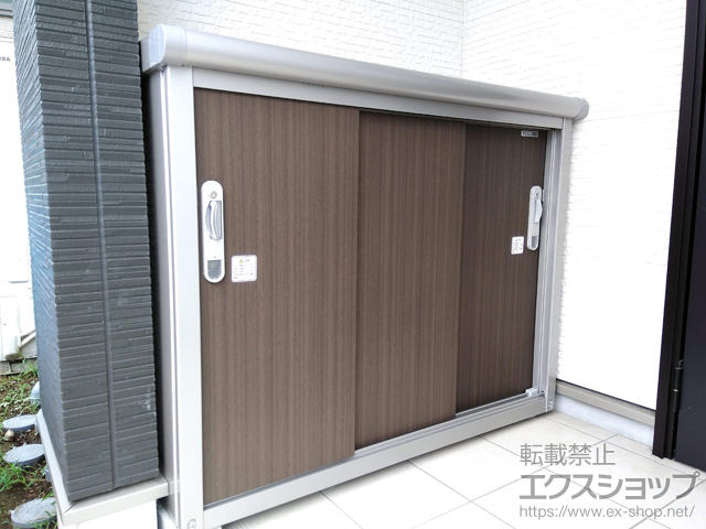 神奈川県川崎市のの物置・屋外倉庫 エスモ 一般型 1350×520×1101 ESE-1305Y-DW 施工例