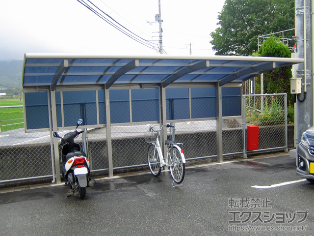 山口県山口市ののサイクルポート・駐輪場 レイナポートグランミニ 縦連棟積雪〜20cm対応 施工例