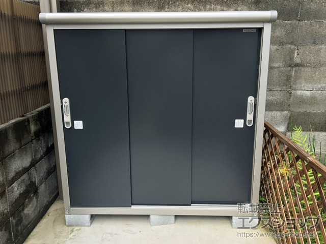 兵庫県伊丹市のの物置・屋外倉庫 エスモ 一般型 1497×650×1501 ESE-1506E-SM 施工例