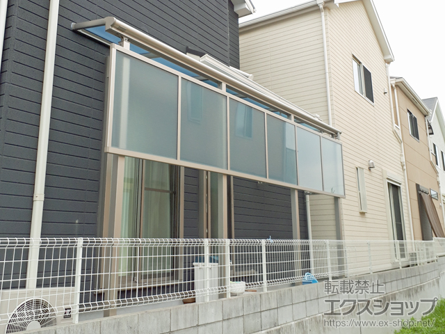 兵庫県尼崎市ののテラス屋根 ヴェクターテラス F型 テラスタイプ 単体 積雪〜20cm対応 施工例