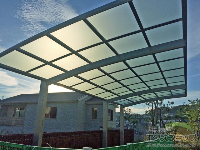 福岡県福岡市ののカーポート レイナポートグラン 延長　積雪〜20cm対応 施工例