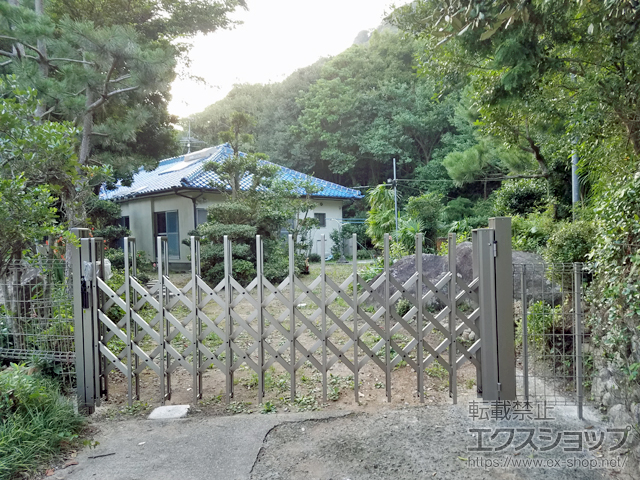 長崎県長崎市ののフェンス・柵 ハイグリッドフェンス UF8型 フリーポールタイプ 施工例