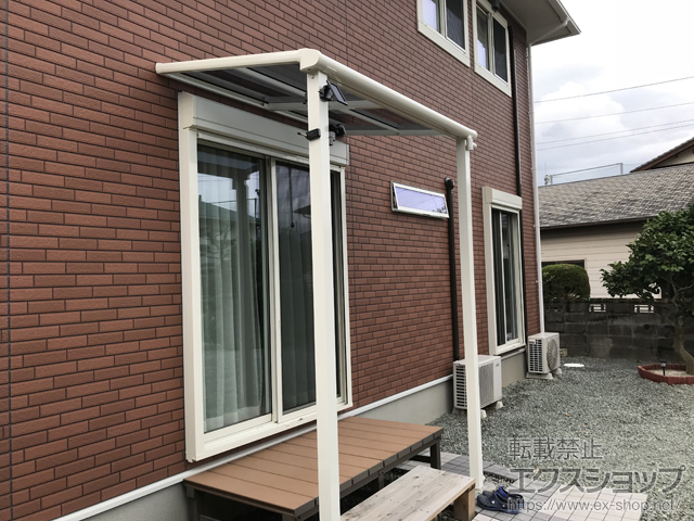 福岡県久留米市ののテラス屋根 ヴェクターテラス F型 テラスタイプ 単体 積雪〜20cm対応 施工例