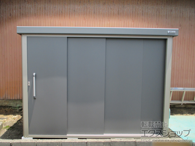 京都府京都市のの物置・屋外倉庫 エスケーエイト SK8-130 一般型 2600×1600×1940 SK8-130-GK 施工例