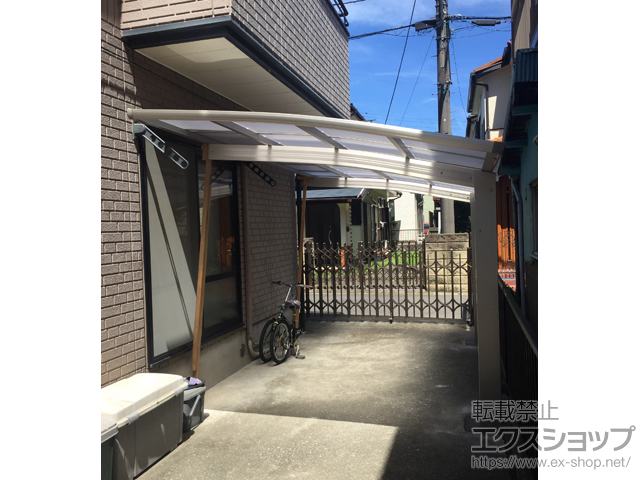 神奈川県海老名市ののカーポート プレシオスポート 積雪〜20cm対応 施工例