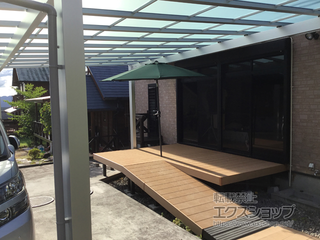 大分県日田市ののカーポート エフルージュ ツイン 積雪〜20cm対応 施工例