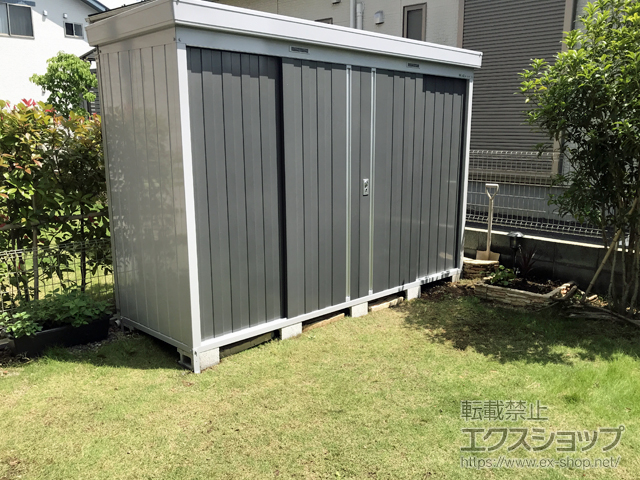 千葉県野田市のの物置・屋外倉庫 ネクスタ 一般型 3050×950×2020 NXN-29S-PG 施工例