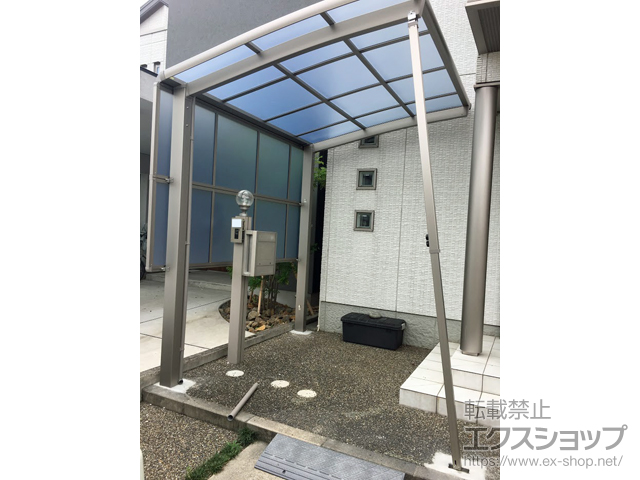 愛知県名古屋市ののサイクルポート・駐輪場 ネスカRミニ (ラウンドスタイル) 積雪〜20cm対応 施工例