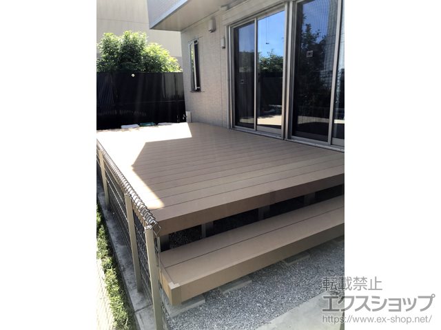 神奈川県相模原市ののウッドデッキ リウッドデッキ 200 施工例