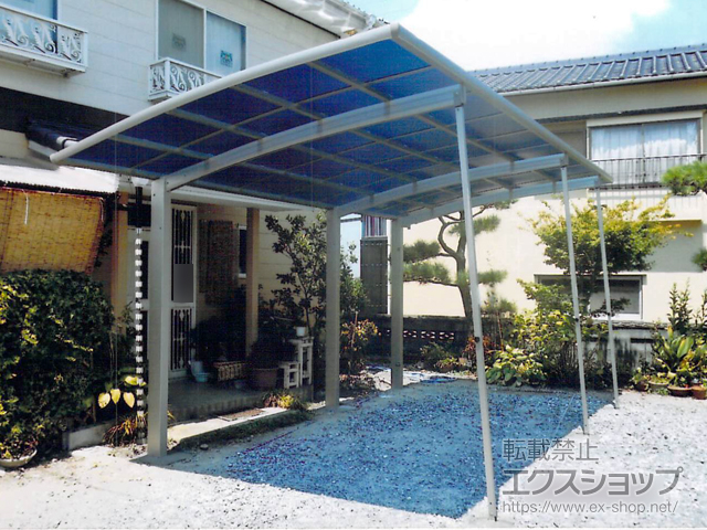 福岡県豊前市ののカーポート レイナポートグラン 延長　積雪〜20cm対応 施工例