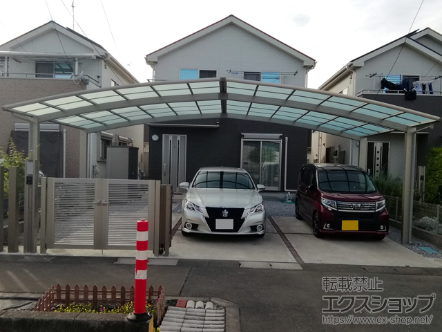 埼玉県鶴ヶ島市ののカーポート レイナトリプルポートグラン　積雪〜20cm対応 施工例