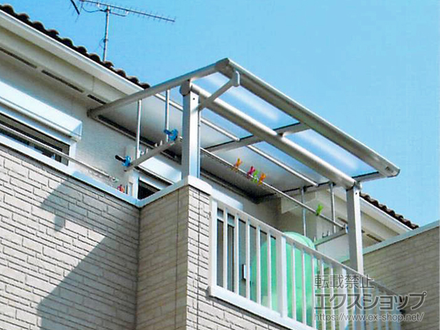 東京都世田谷区ののバルコニー・ベランダ屋根 ヴェクターテラス F型 屋根タイプ 単体 積雪〜20cm対応 施工例