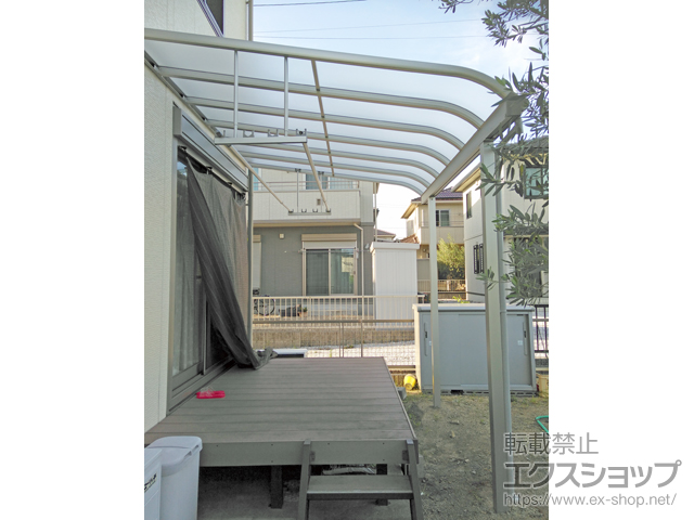 愛知県豊川市ののテラス屋根 ヴェクターテラス R型 テラスタイプ 単体 積雪〜20cm対応 施工例