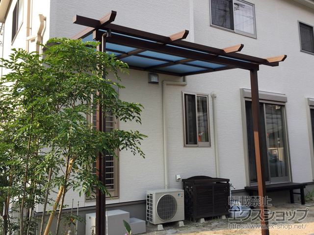 福岡県福岡市ののテラス屋根 サザンテラス (パーゴラ仕様) テラスタイプ 単体 積雪〜20cm対応 施工例