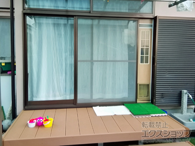 埼玉県比企郡吉見町ののウッドデッキ リウッドデッキ 200 施工例